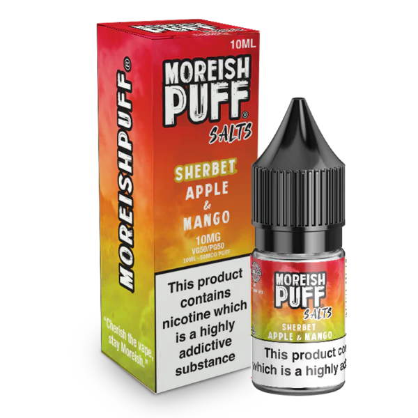 Moreish Puff Nic Salt - Apple and Mango Sherbet