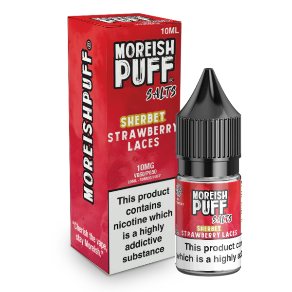 Moreish Puff Nic Salt - Strawberry Laces Sherbet