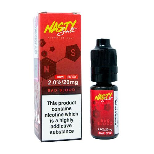 Nasty Salts Bad Blood - Blackcurrant 10ml