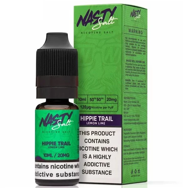 Nasty Salts Hippie Trail - Lemon Lime 10ml