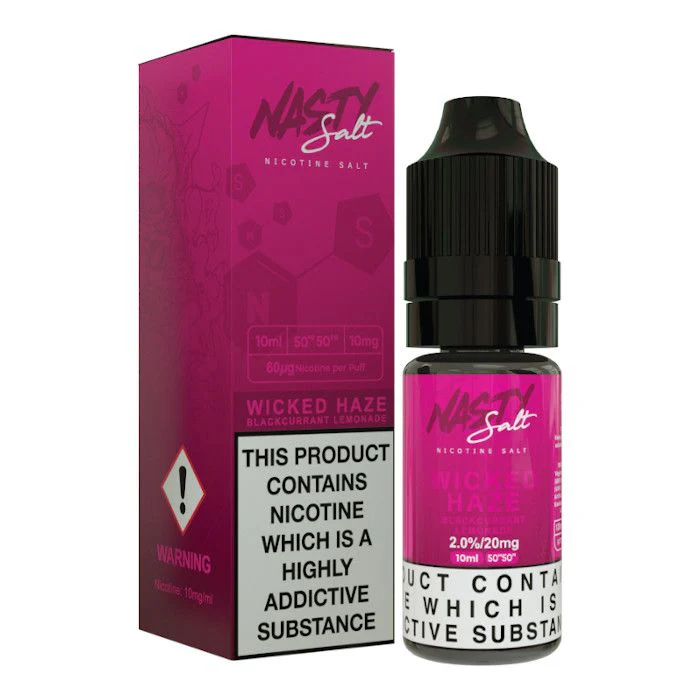 Nasty Salts Wicked Haze - Blackcurrant Lemonade 10ml