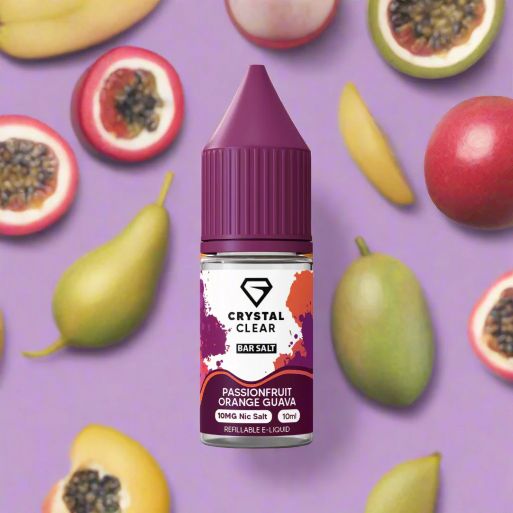 Passionfruit Orange Guava Crystal Clear Nic Salt E-Liquid