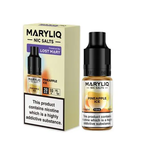Pineapple Ice Maryliq Nic Salt E-liquid by Lost Mary