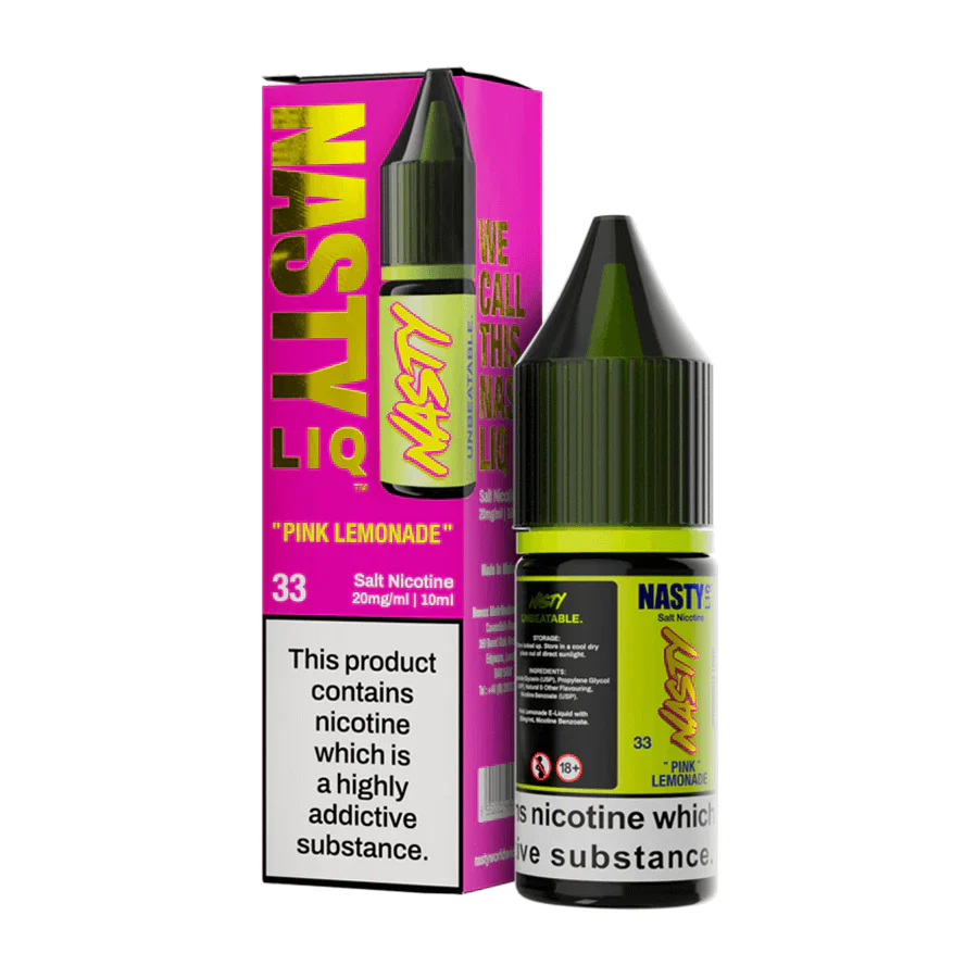 Pink Lemonade Nic Salt E-Liquid by Nastyliq