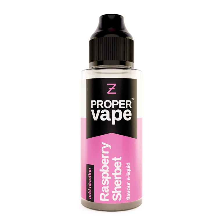 Proper Vape – Raspberry Sherbet 100ml Shortfill