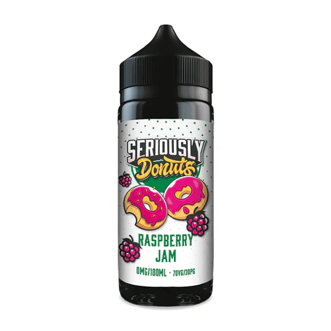 Raspberry Jam Seriously Donuts 100ml by Doozy Vape