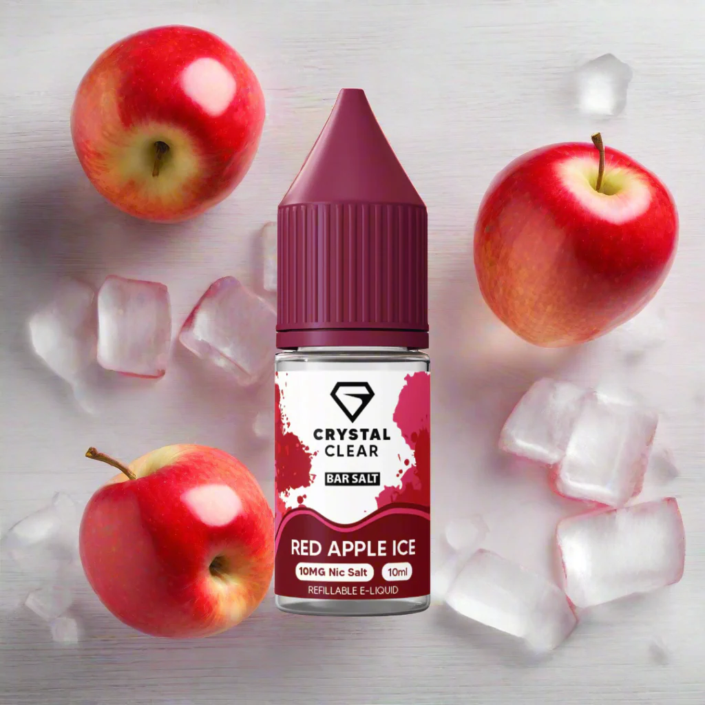 Red Apple Ice Crystal Clear Nic Salt E-Liquid