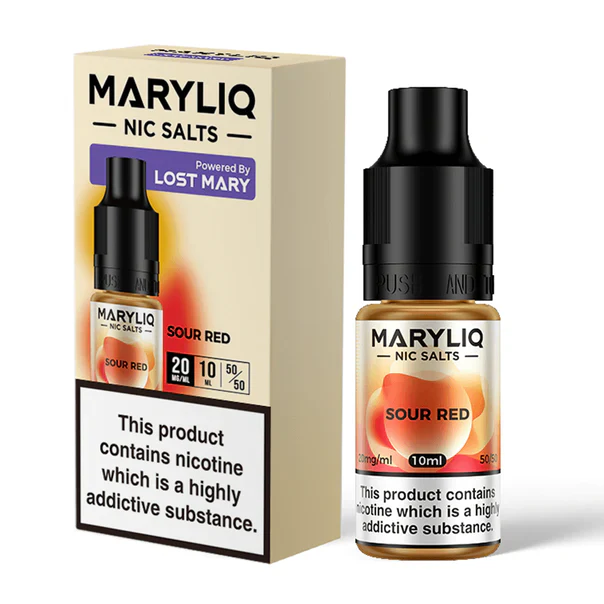 Sour Red Maryliq Nic Salt E-liquid by Lost Mary
