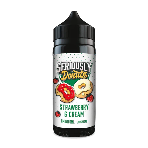 Strawberry & Cream Seriously Donuts 100ml by Doozy Vape
