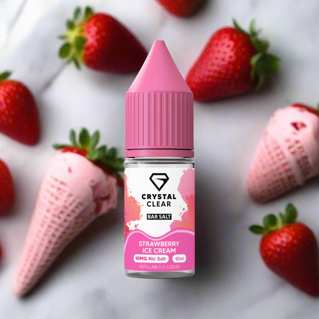 Strawberry Ice Cream Crystal Clear Nic Salt E-Liquid