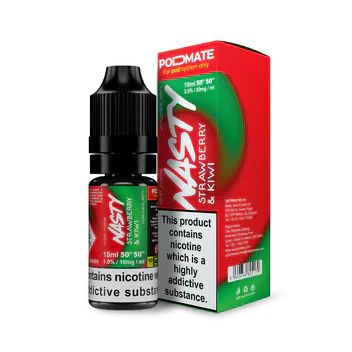 Strawberry & Kiwi Podmate Nic Salt by Nasty Juice
