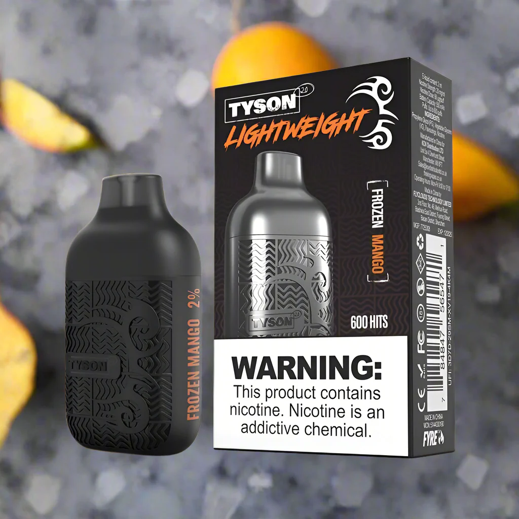 Tyson Vape 2.0 LIGHTWEIGHT 600 Puff - Image 2