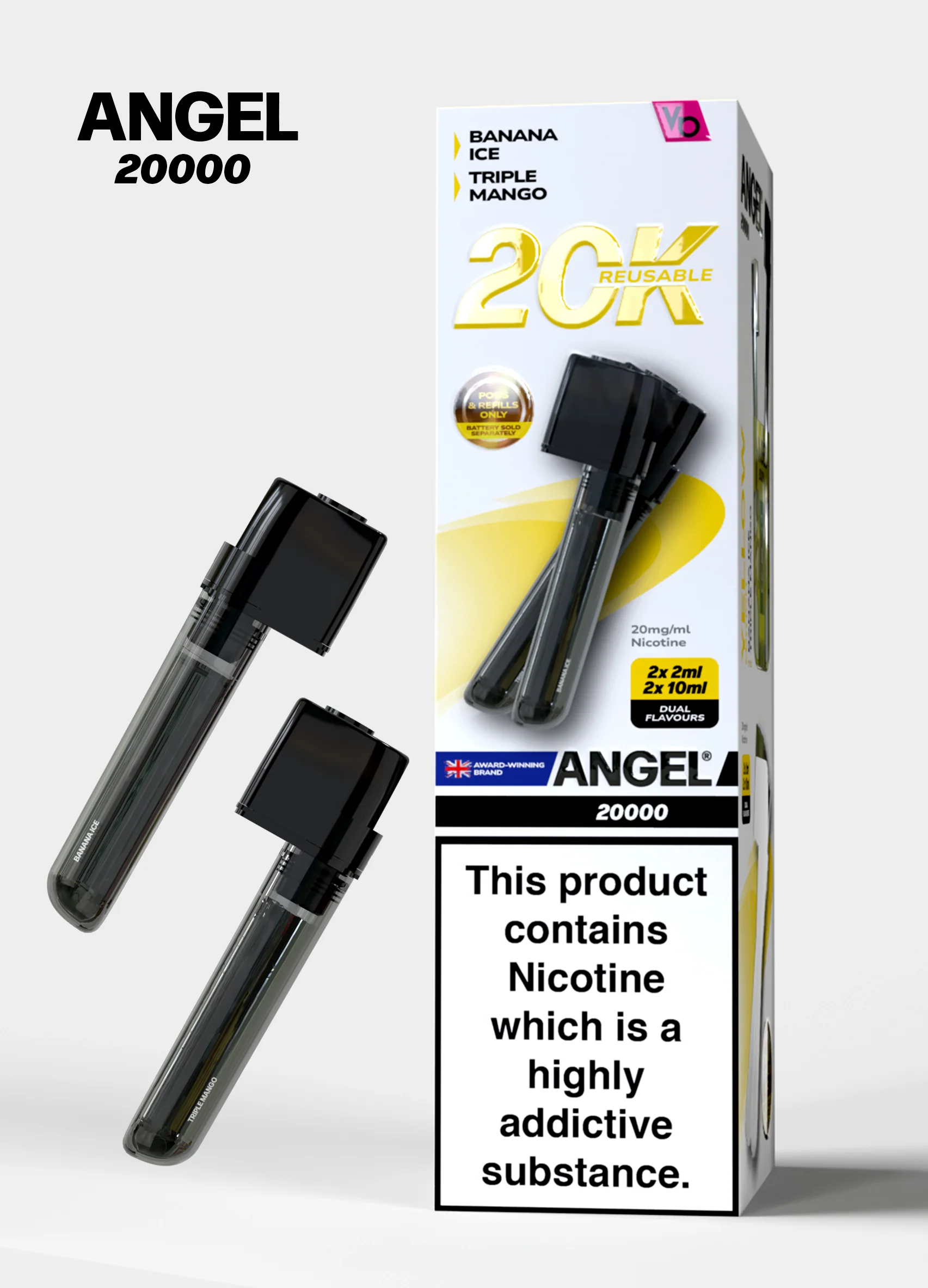 Vapes Bars ANGEL 20K Dual Prefilled Pods