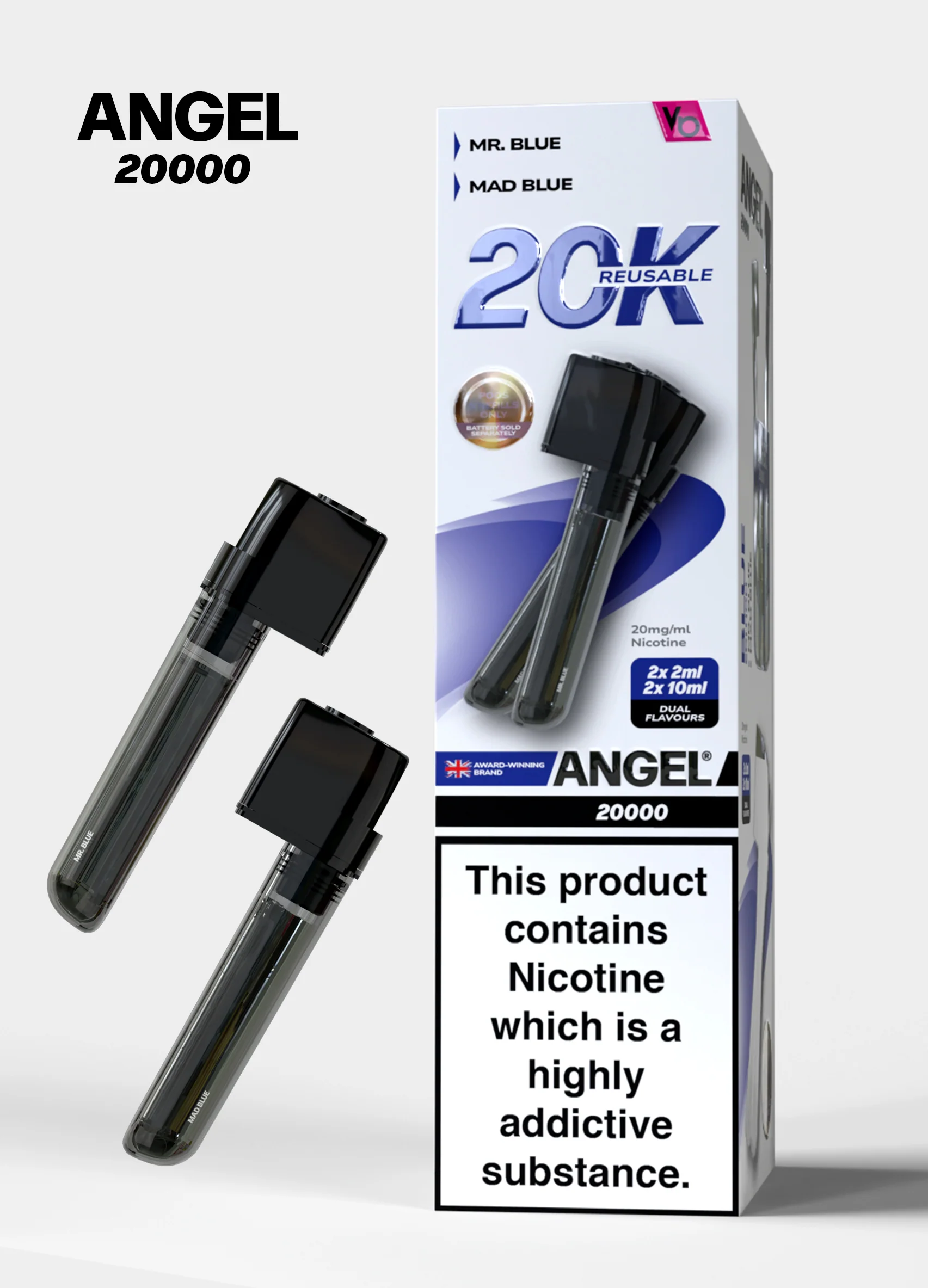 Vapes Bars ANGEL 20K Dual Prefilled Pods - Image 2