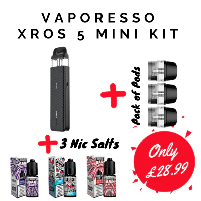Vaporesso Xros 5 Mini Pod Vape Kit Bundle Deal