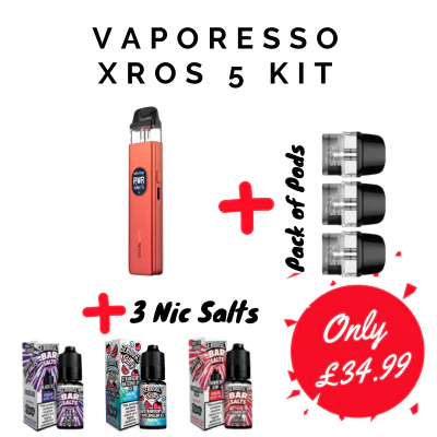 Vaporesso Xros 5 Pod Vape Kit Bundle Deal