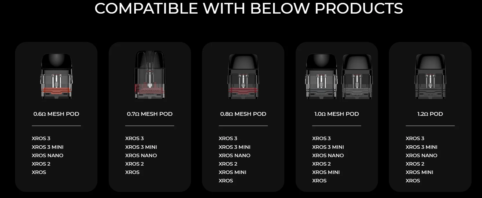 Vaporesso XROS Series Pods - Image 5