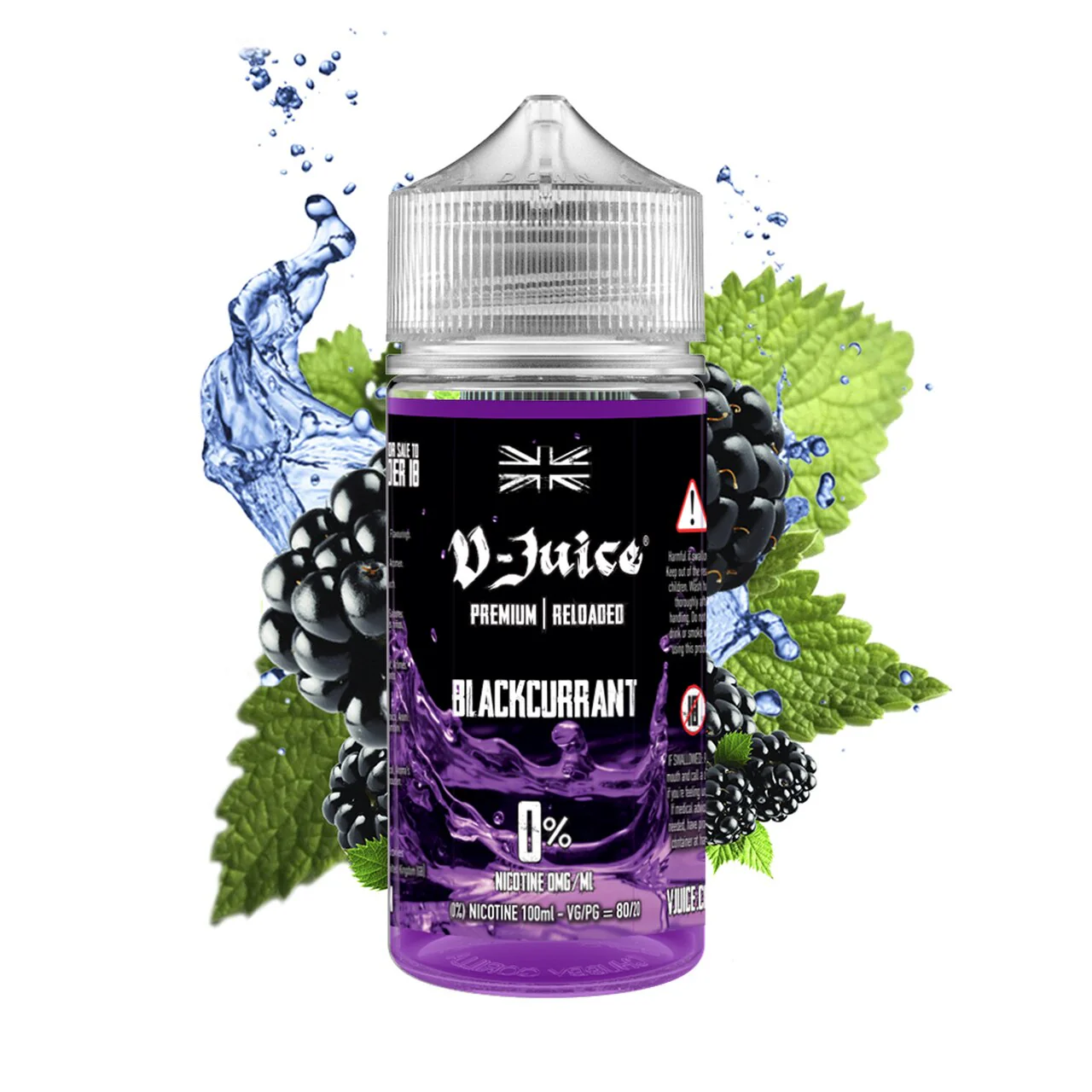Vjuice - Blackcurrant 100ml Short Fill