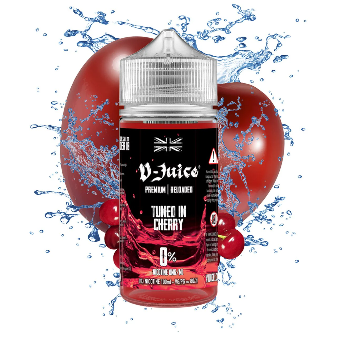 Vjuice - Tuned in Cherry 100ml Short Fill