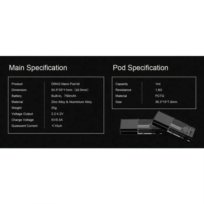 VooPoo Drag Nano Pod Kit - Image 9