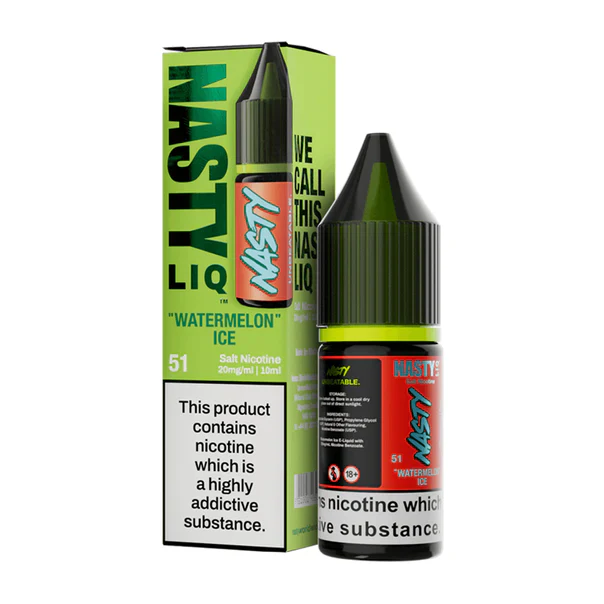 Watermelon Ice Nic Salt E-Liquid by Nastyliq