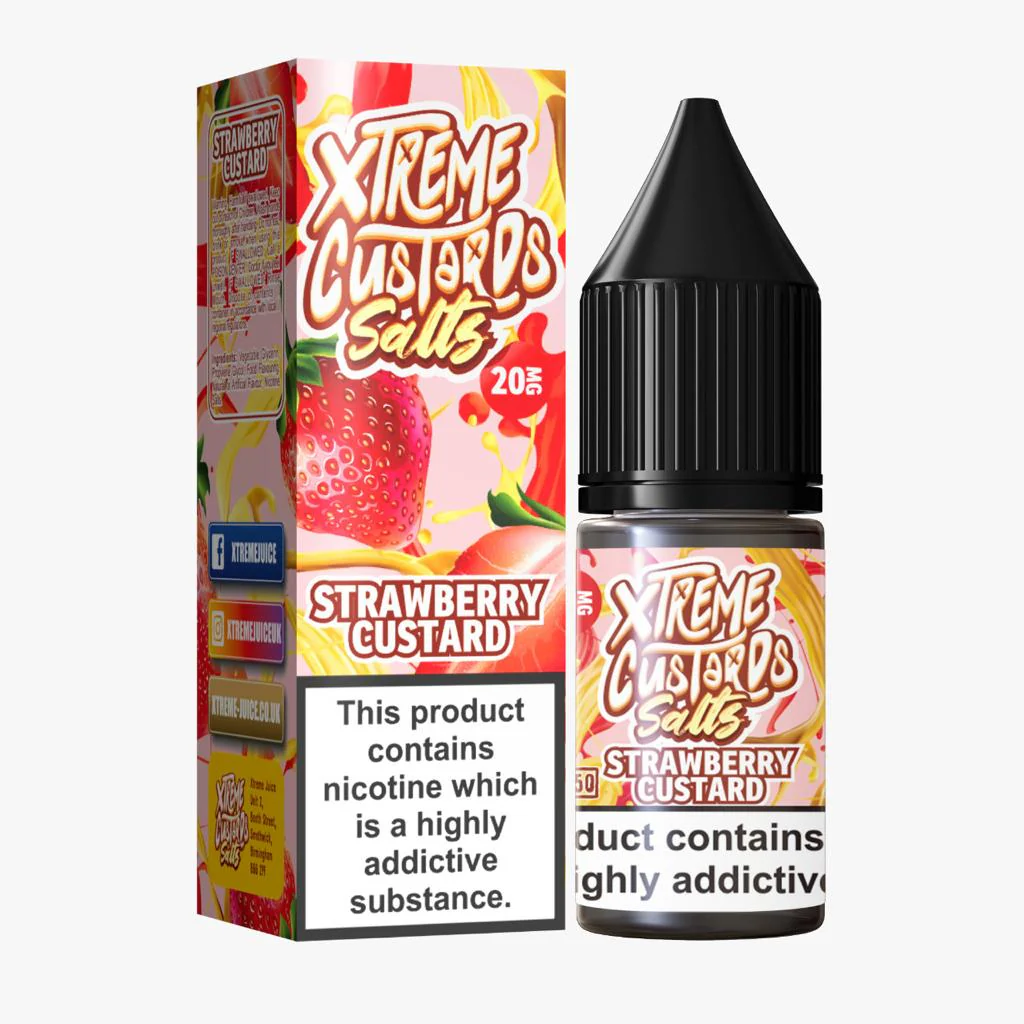 Xtreme Custard Salts - Strawberry Custard