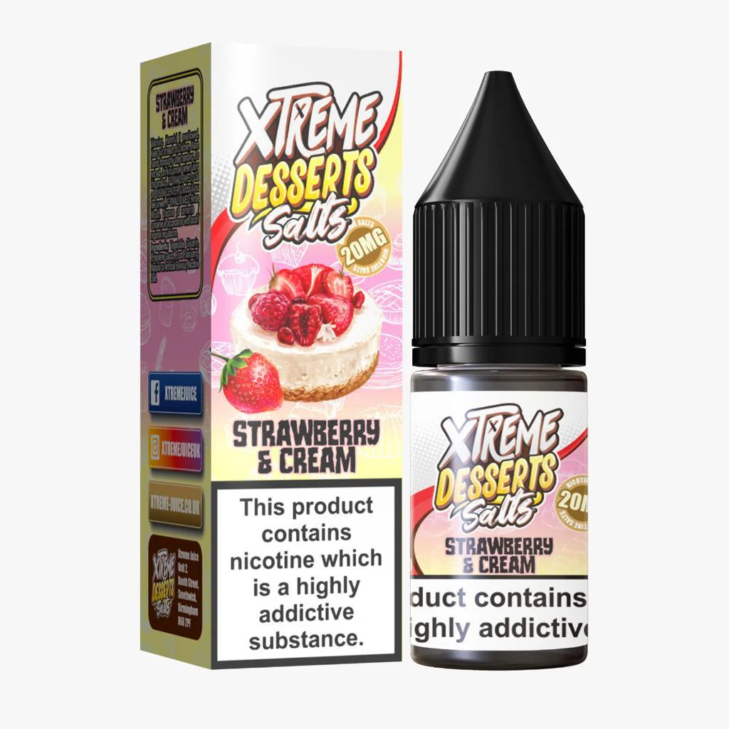 Xtreme Dessert Salts - Strawberry & Cream