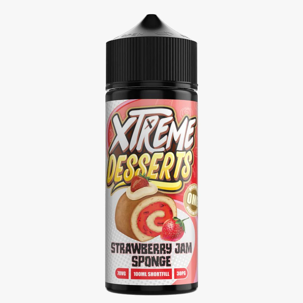 Xtreme Desserts 100ml - Strawberry Jam Sponge